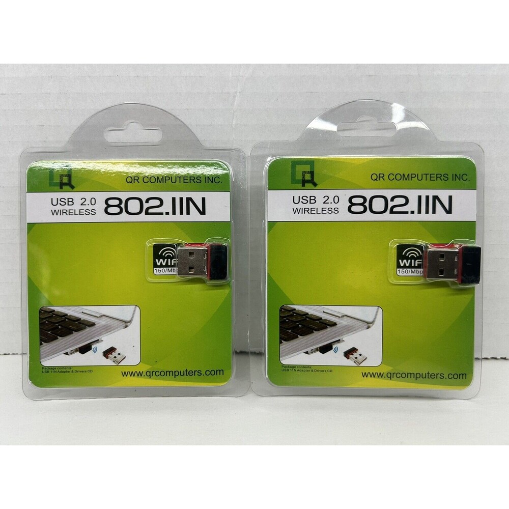 LOT OF 2 QR COMPUTERS USB 2.0 WIRELESS 802.IIN